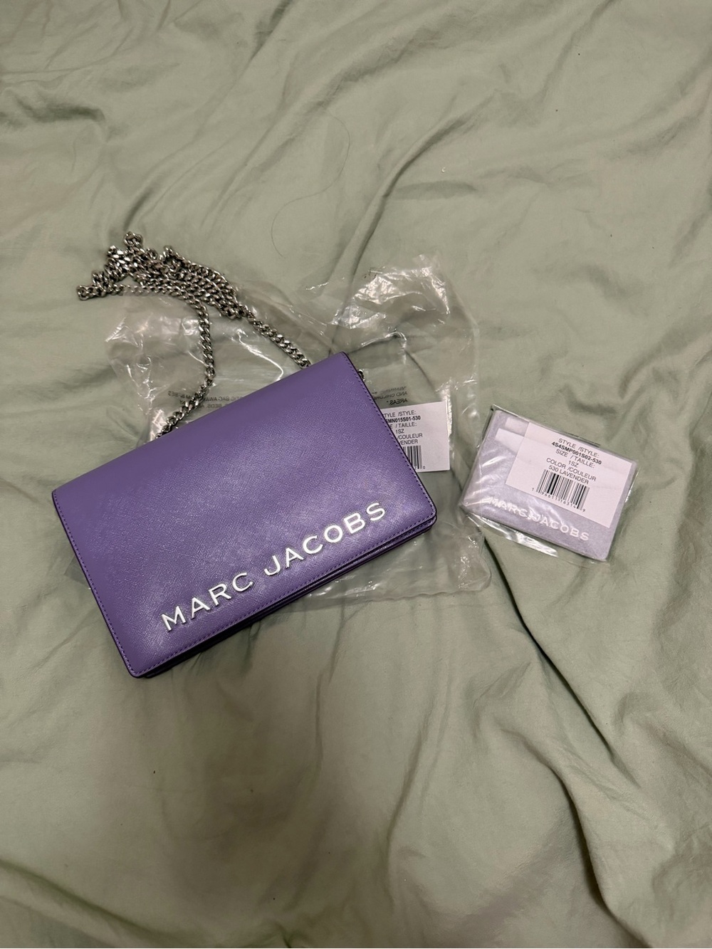 Marc Jacobs Lilac Snapshot Crossbody Bag & Cardholder